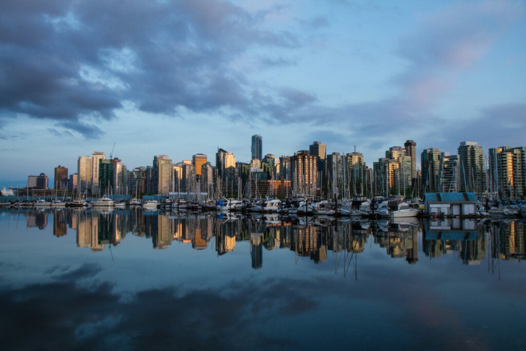 Vancouver Skyline at Sunset