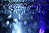 Here I Captured A Scene Outside Of A Bar After Rain Water Drops On Table In Blue Light Ambiance
