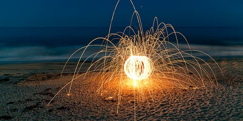 How To Make Light Paintings With Burning Steel Wool How To Make Light Paintings With Burning Steel Wool