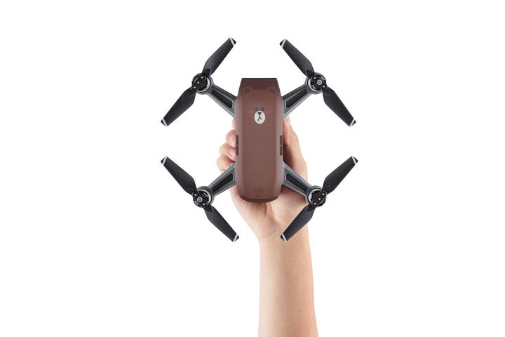 DJI Spark Drone Bear in hand