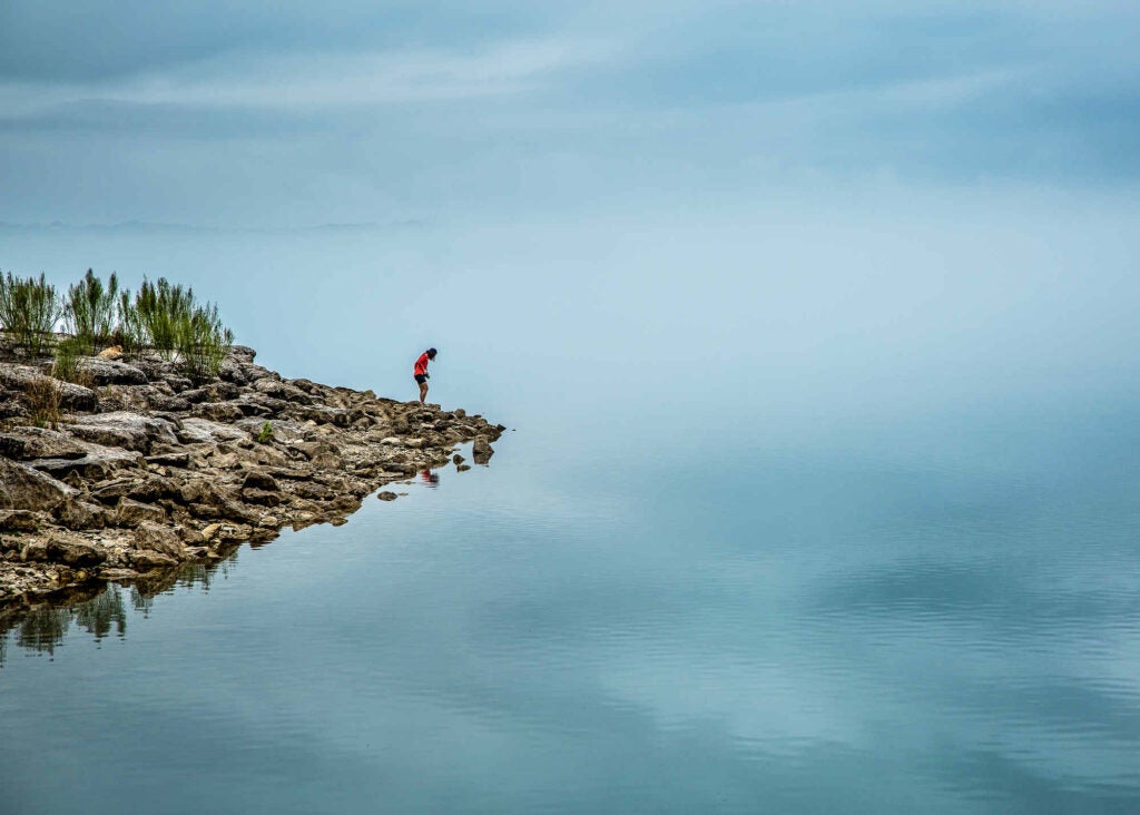 A front blew in over Canyon Lake, Texas and made for an interesting moment.