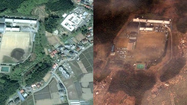 Japan Tsunami Before and After