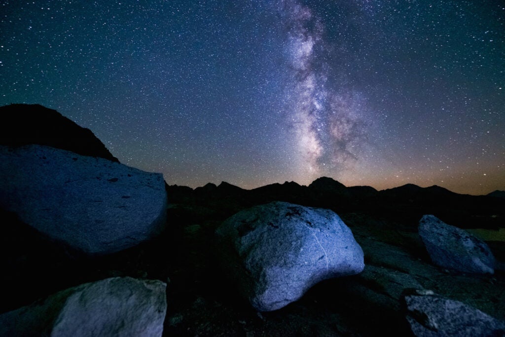 Milky Way Over Desolate Wilderness