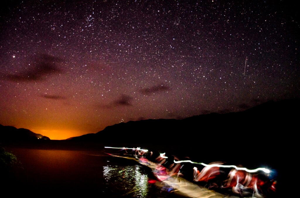 Canoeist on Loch Ness