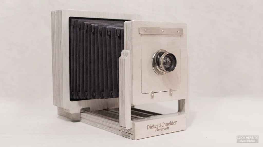 Handmade large format camera from plywood