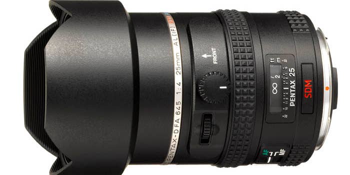 Pentax Announces 25mm f/4 lens for 645D Medium Format System