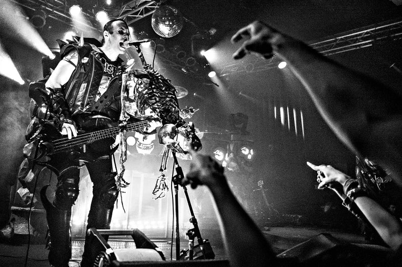Dan made this image of the Misfits' Jerry Only with a Nikon D4 and a 24mm f/2.8 lens. His exposure: ISO 12800, f/3.2, 1/500 sec. Dan Bracaglia is an assistant web editor for Popular Photography and a rock and roll photographer. Check out more of his work at <a href="http://DanBracaglia.com">DanBracaglia.com</a>. <strong>If you want your work considered for Photo of the Day, simply submit it to <a href="http://www.flickr.com/groups/1614596@N25/">the Flickr group here</a>.</strong>