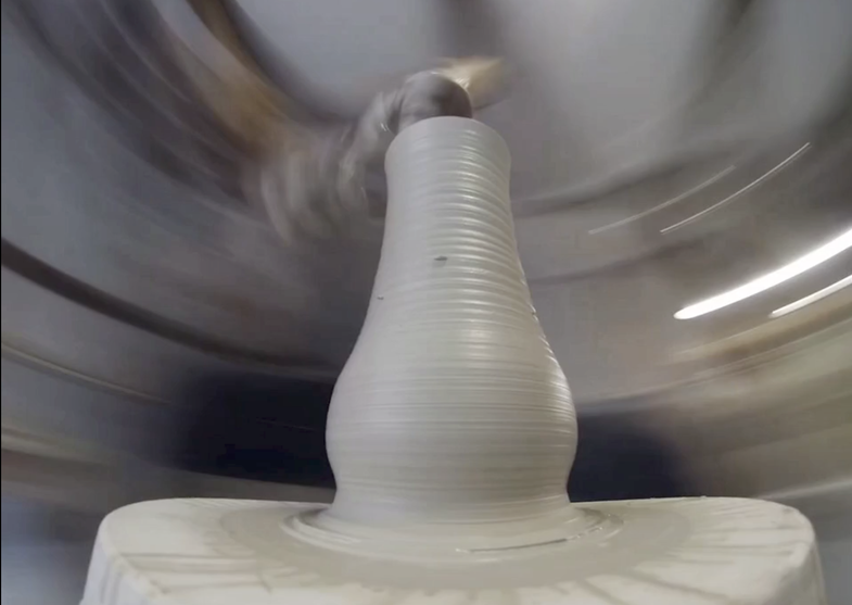 This Is what happens when you put a gopro camera on a pottery wheel