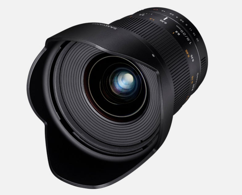 Samyang Rokinon 20mm f/1.8 Lens