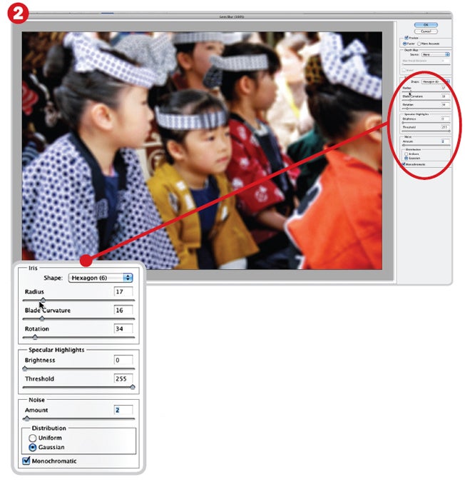 create lens blur