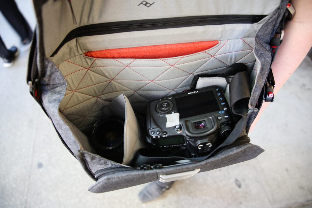 everyday messenger camera bag full