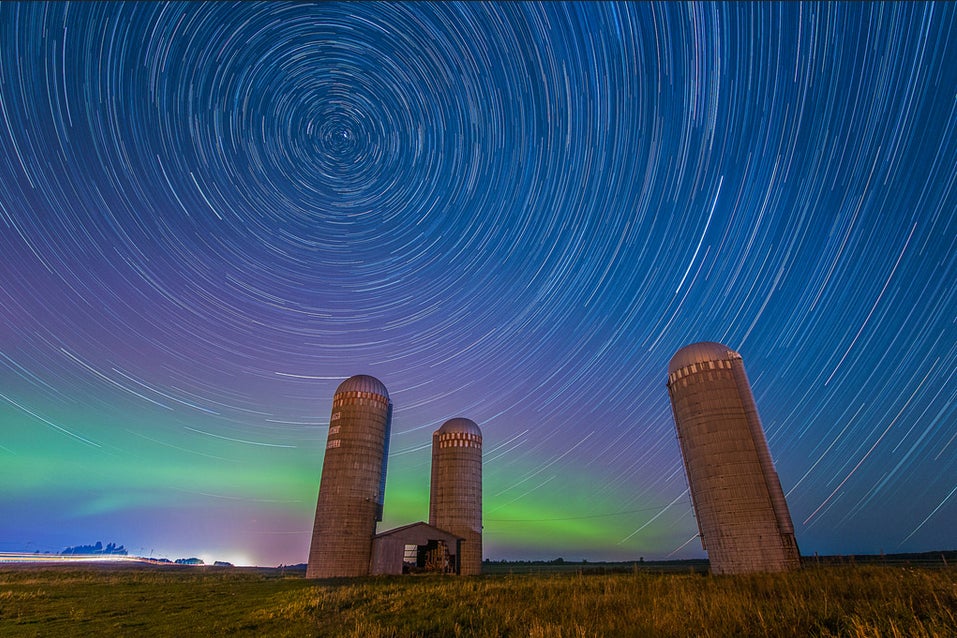 Today's Photo of the Day was taken by Paul Williams Nourry in northern Quebec. Paul captured these amazing star trails using a Canon 70D with a 10mm Samyang lens at f/2.8. See more of Paul's work <a href="http://www.flickr.com/photos/112989646@N05/">here. </a>