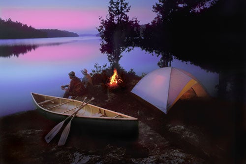 "Landscapes-After-Dark-Camping-at-sunset"