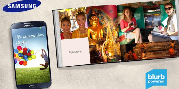 Blurb Integrating Photo Book Creation Directly Into The Samsung Galaxy S 4 Smartphone