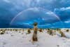 My Plan Was To Capture The Full Moon At White Sands National Monument In New Mexico. Alas, Only Clouds And Rain. But, Full Rainbow With A Slight Double Appeared. Canon 7D Mark II. Canon 10-22 EF-S Lens At 10 Mm, F 9.0, ISO 250, 1/200 Sec.