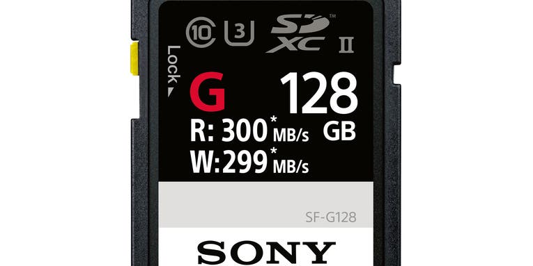 Sony Claims “World’s Fastest SD Card” at 299 MB/s Write Speed