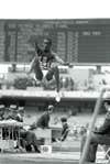 Bob Beamon of the United States leaps 29 feet, 2Â½ inches, 8.90m to win gold and set an Olympic record during the Men's Long Jump event at the XIX Summer Olympics on 18th October 1968 at the National Stadium in Mexico City, Mexico. Show less