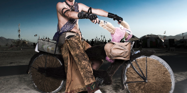 Photographer Becomes A Walking Studio For Burning Man