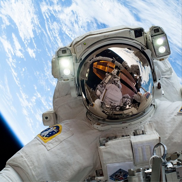 Astronaut Mike Hopkins Selfie In Space