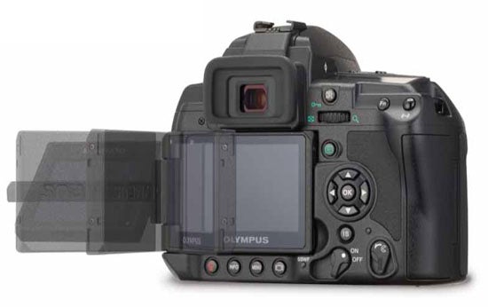 The-Olympus-E-3-has-a-swiveling-LCD-a-rarity-in