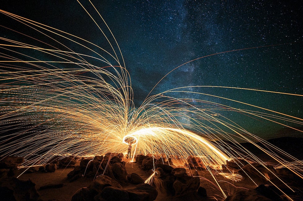 Today's Photo of the Day was taken by Michael Littlejohn in the Bisti Badlands of New Mexico. "[This] was once a coastal swamp of an inland sea, home to many large trees, reptiles, dinosaurs and primitive mammals," Michael writes of the location. "Today hikers find the preserved record of this swamp amidst a true desert wilderness." Michael captured this night time scene with a Canon EOS 6D, a 25 second exposure and a ISO of 5000. See more of his work <a href="http://www.flickr.com/photos/mlittlej/">here. </a>