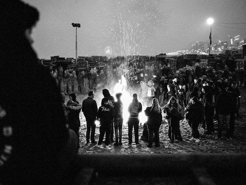 community at the campfire