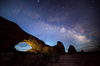 Manish Mamtani captured this night time scene in Arches National Park with a Canon 5D Mark III and a 30 second exposure at ISO 2500.   Once the camera was set up Mamtani ran under the rock and illuminated the north window with a headlamp placed on the ground. A few moments after the exposure Mamtani says the Milky Way was no longer visible. See more work <a href="http://www.flickr.com/photos/manish_mamtani/">here.</a>