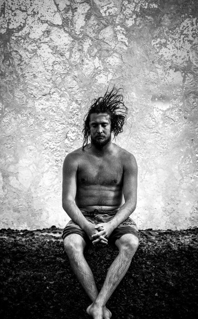 A Portrait I Made Of Tyler Crawford In Laguna At The Tide Pools Early This Summer. I Love The Vibe This Image Gives Off And The Subjects Sense Of Calmness Tyler Retained During The Splash. A Dynamic Black And White Process And Careful Sharpening Gave This Photo The Grungy Look I Was After.