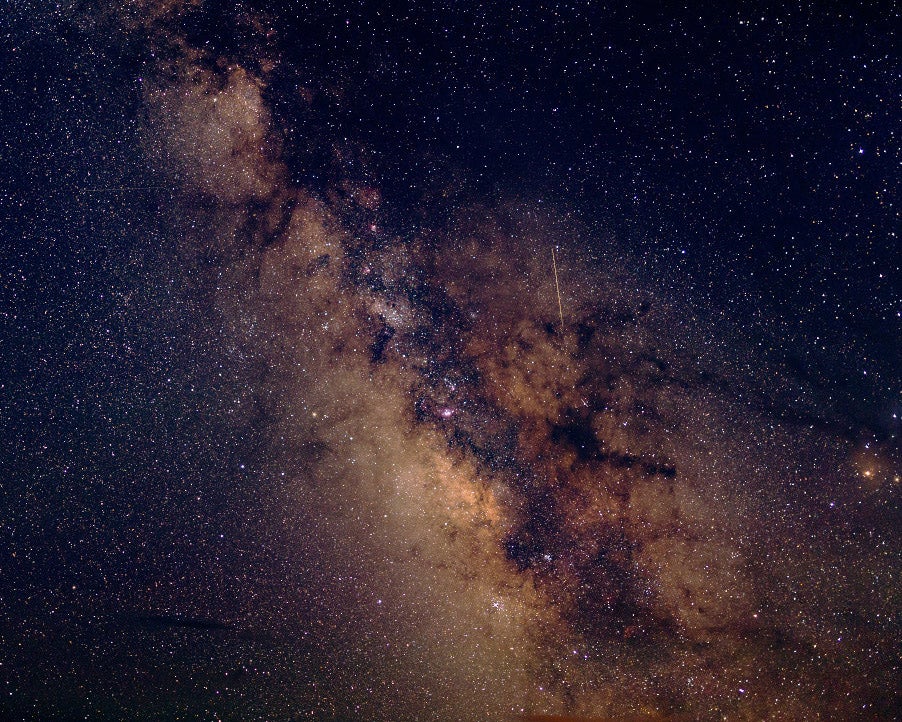 Milky Way with false colors