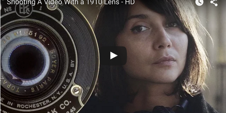 Using a Century-Old Lens to Shoot Video on a Mirrorless Digital Camera