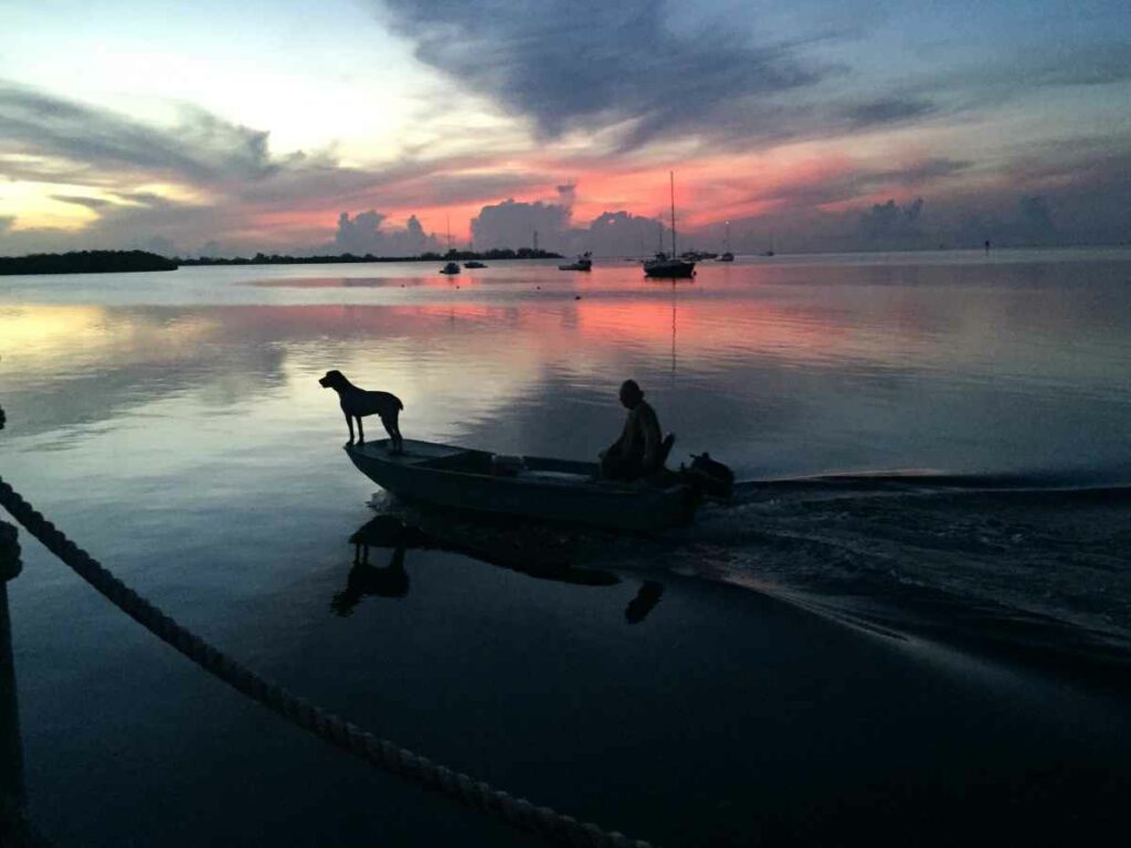 Shooting A Sunset In Key West Last Week And Out Of Nowhere The Little Boat Appears, With No Time To Plan The Photo I Got Two Shots Taken , This Is The One I Really Liked.