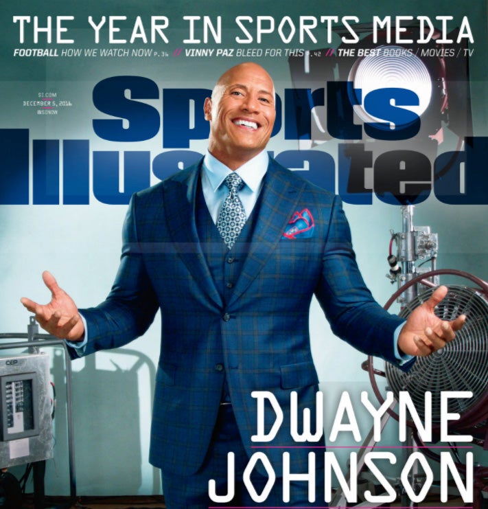 Sports Illustrated Duane Johnson Cover shot with a smartphone camera