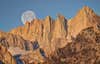 Captured This Image Of The Partial Full Moon Setting Over The Highest Mountain In The Contiguous United States (Mount Whitney (14,500'). Alabama Hills National Recreation Area (BLM), California.