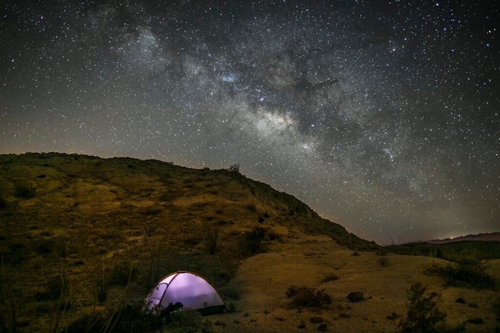 Camping Under the Milky Way