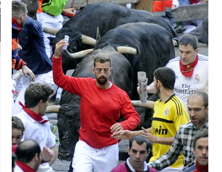 Running With the Bulls Selfie