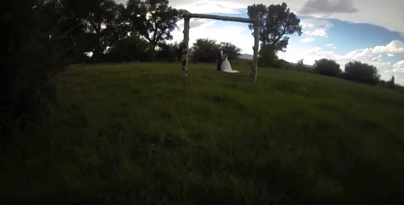 Drone Crash at wedding