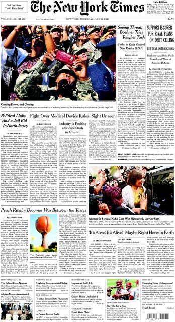 NY Front page