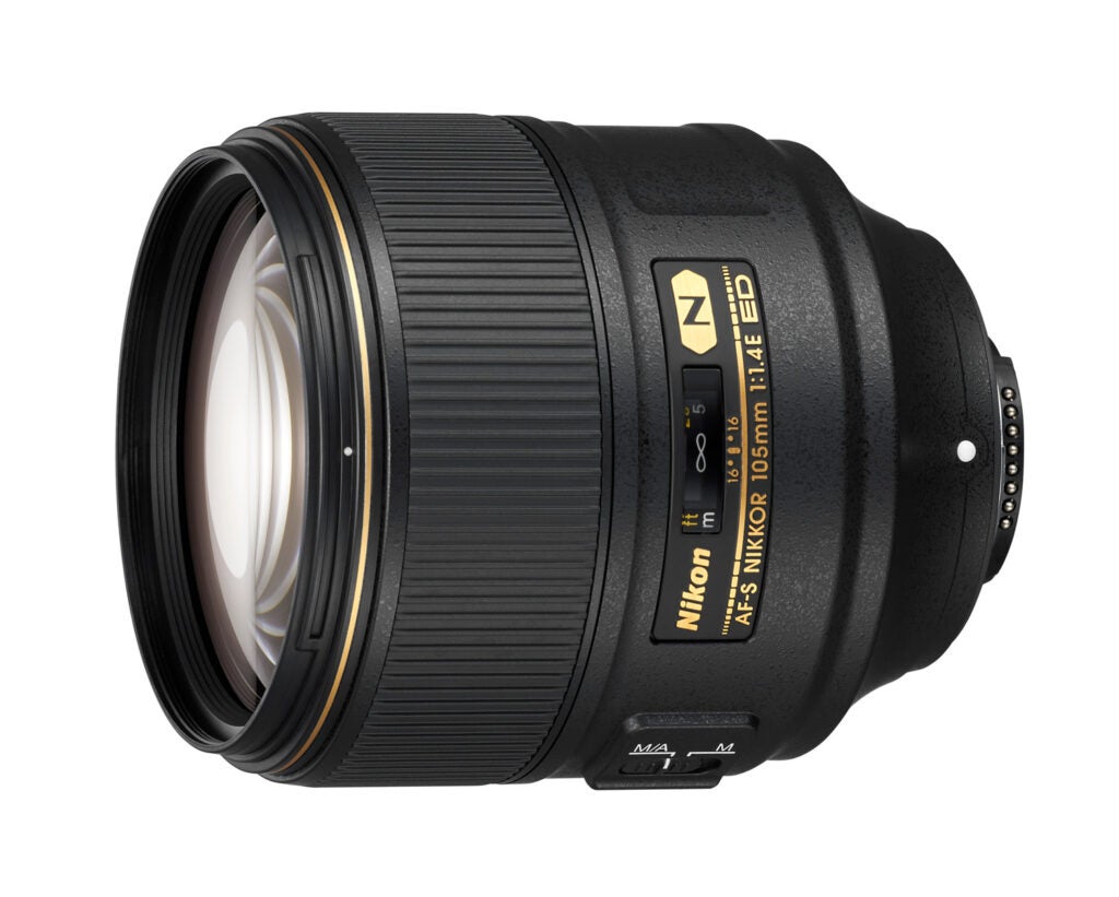 Nikon 105mm f/1.4 prime lens