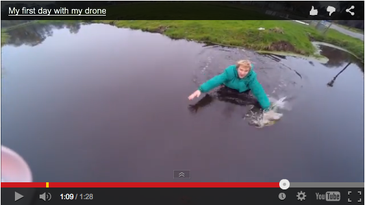 Video: Drone Almost Drowns