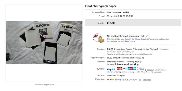 This Is Not How To Sell Photo Paper On eBay