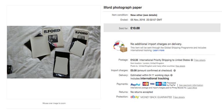 This Is Not How To Sell Photo Paper On eBay This Is Not How To Sell Photo Paper On eBay
