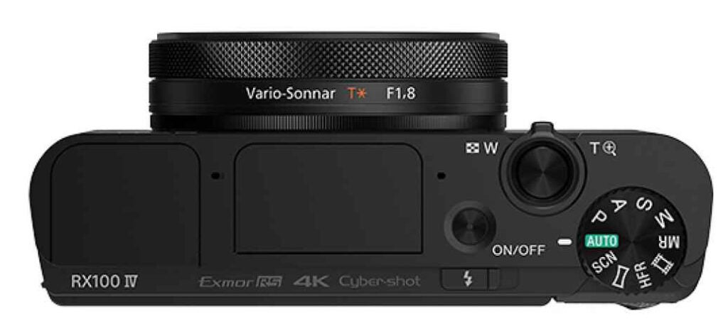 Sony Cyber-Shot RX100 IV top