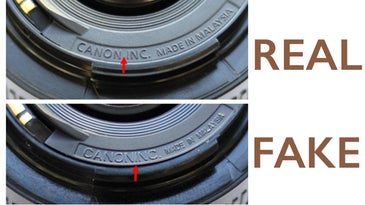Fake canon 50mm lenses