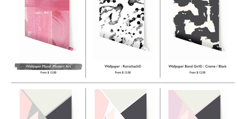 FYI: Drop It Modern Makes Wallpaper in the Same Patterns as Its Backdrops