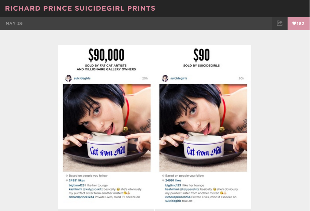 Suicide Girls Respond to Richard Prince's Instagram #Art