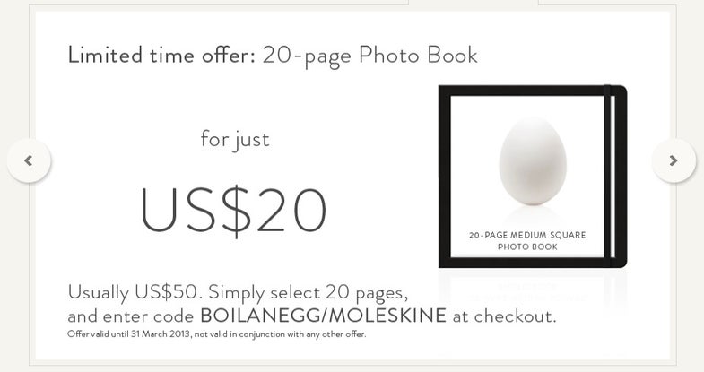 moleskine coupon