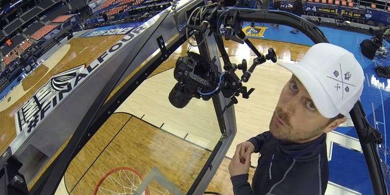 Setting Up a Backboard Camera To Shoot NCAA Basketball Games