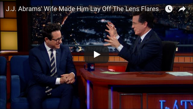 J.J. Abrams's Wife Shames him for lens flare