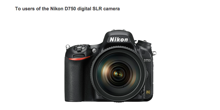 Nikon Releases Official D750 Service Advisory About Flare Issue