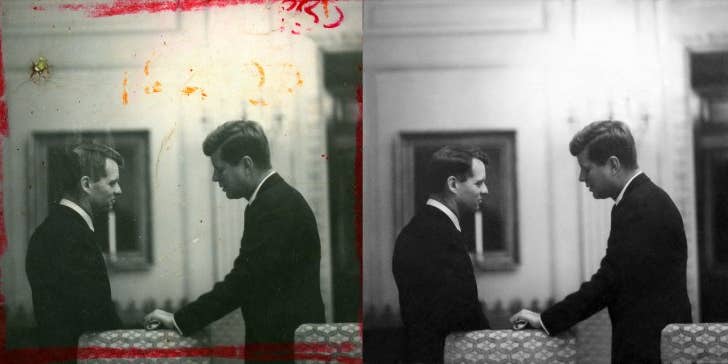 Art Exhibition Restores Photos of JFK Damaged on 9/11 Art Exhibition Restores Photos of JFK Damaged on 9/11